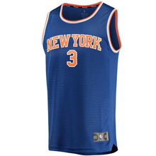 Load image into Gallery viewer, Tim Hardaway Jr. New York Knicks Branded Youth Fast Break Jersey Royal - Icon Edition 2018/2019