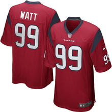 Load image into Gallery viewer, JJ Watt Houston Texans Alternate Game Jersey - Red