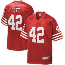 Load image into Gallery viewer, Ronnie Lott San Francisco 49ers Pro Line Retired Player Jersey – Scarlet 2018/2019