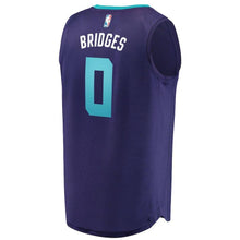 Load image into Gallery viewer, Miles Bridges Charlotte Hornets Branded Youth Fast Break Jersey - Statement Edition – Purple 2018/2019