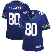 Load image into Gallery viewer, Steve Largent Seattle Seahawks Pro Line Women's Retired Player Jersey – Royal 2018/2019