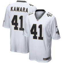 Load image into Gallery viewer, New Orleans Saints Alvin Kamara White Jersey 2018 - 2019