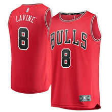 Load image into Gallery viewer, Zach LaVine Chicago Bulls Branded Youth Fast Break Jersey Red - Icon Edition 2018/2019