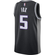 Load image into Gallery viewer, De'Aaron Fox Sacramento Kings Swingman Jersey - Statement Edition – Black