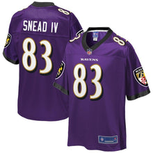 Load image into Gallery viewer, Willie Snead Baltimore Ravens Pro Line Player Jersey – Purple 2018/2019