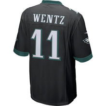 Load image into Gallery viewer, Philadelphia Eagles Carson Wentz Black Jersey 2018 - 2019