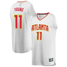 Load image into Gallery viewer, Trae Young Atlanta Hawks Branded Youth Fast Break Jersey - Association Edition – White 20182019