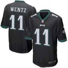 Load image into Gallery viewer, Philadelphia Eagles Carson Wentz Black Jersey 2018 - 2019