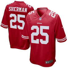 Load image into Gallery viewer, San Francisco 49ers Richard Sherman Red Jersey 2018 - 2019