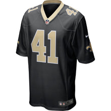 Load image into Gallery viewer, New Orleans Saints Alvin Kamara Black Jersey 2018 - 2019