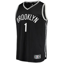 Load image into Gallery viewer, D'Angelo Russell Brooklyn Nets Branded Youth Fast Break Jersey Black - Icon Edition 2018/2019