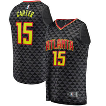 Load image into Gallery viewer, Vince Carter Atlanta Hawks Branded Fast Break Jersey - Icon Edition - Black