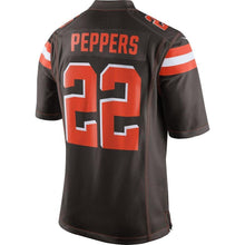 Load image into Gallery viewer, Jabrill Peppers Cleveland Browns Game Jersey - Brown 2018/2019