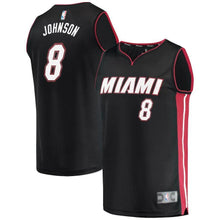 Load image into Gallery viewer, Tyler Johnson Miami Heat Branded Fast Break Player Jersey - Icon Edition – Black