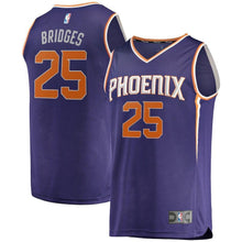 Load image into Gallery viewer, Mikal Bridges Phoenix Suns Branded Fast Break Jersey - Icon Edition - Purple