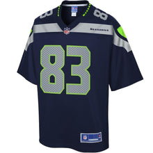 Load image into Gallery viewer, David Moore Seattle Seahawks Pro Line Team Color Player Jersey – College Navy 2018/2019