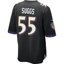 Load image into Gallery viewer, Terrell Suggs Baltimore Ravens Game Jersey - Black 2018/2019