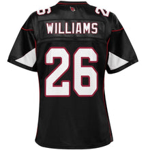 Load image into Gallery viewer, Brandon Williams Arizona Cardinals Pro Line Women's Player Jersey – Black 2018/2019