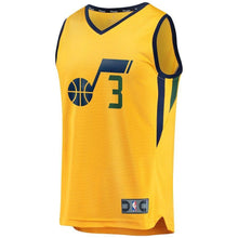 Load image into Gallery viewer, Ricky Rubio Utah Jazz Branded Fast Break Player Jersey Gold - Statement Edition