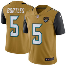 Load image into Gallery viewer, Blake Bortles Jacksonville Jaguars Vapor Untouchable Color Rush Limited Player Jersey - Gold
