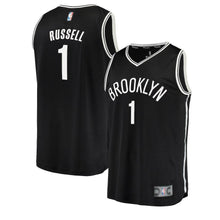 Load image into Gallery viewer, D'Angelo Russell Brooklyn Nets Branded Youth Fast Break Jersey Black - Icon Edition 2018/2019