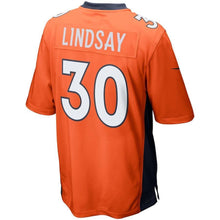Load image into Gallery viewer, Phillip Lindsay Denver Broncos Player Game Jersey  Orange