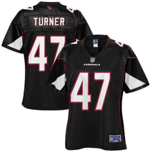 Load image into Gallery viewer, Zeke Turner Arizona Cardinals Pro Line Women's Player Jersey – Black 2018/2019