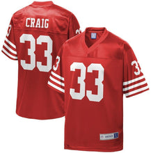 Load image into Gallery viewer, Roger Craig San Francisco 49ers Pro Line Retired Player Jersey – Scarlet 2018/2019