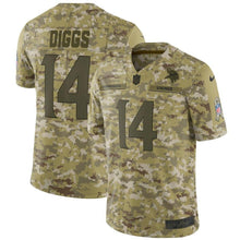 Load image into Gallery viewer, Minnesota Vikings Stefon Diggs Camo Jersey 2018 - 2019