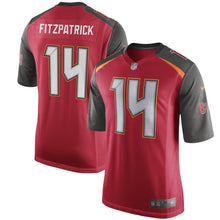 Load image into Gallery viewer, Ryan Fitzpatrick Tampa Bay Buccaneers Game Jersey – Red 2018/2019