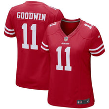 Load image into Gallery viewer, Marquise Goodwin San Francisco 49ers Women's Game Jersey – Scarlet 2018/2019