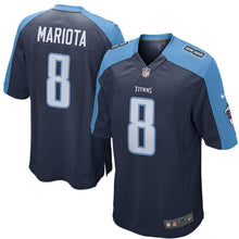 Load image into Gallery viewer, Marcus Mariota Tennessee Titans Youth Game Jersey - Navy 2018/2019