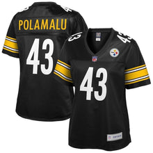 Load image into Gallery viewer, Troy Polamalu Pittsburgh Steelers Pro Line Women's Retired Player Jersey – Black 2018/2019