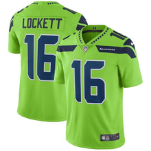 Load image into Gallery viewer, Tyler Lockett Seattle Seahawks Vapor Untouchable Color Rush Limited Player Jersey - Neon Green 2018/2019