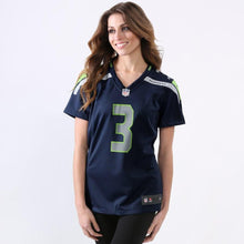 Load image into Gallery viewer, Russell Wilson Seattle Seahawks Women's Game Jersey - College Navy 2018/2019