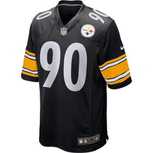 Load image into Gallery viewer, T.J. Watt Pittsburgh Steelers Game Jersey - Black 2018/2019