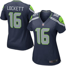 Load image into Gallery viewer, Tyler Lockett Seattle Seahawks Women's Game Jersey - College Navy 2018/2019