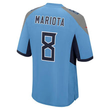 Load image into Gallery viewer, Marcus Mariota Tennessee Titans New Game Jersey – Light Blue 2018/2019