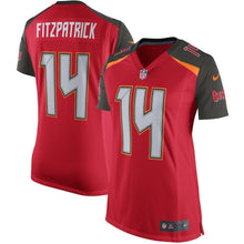 Load image into Gallery viewer, Ryan Fitzpatrick Tampa Bay Buccaneers Women's Player Game Jersey – Red 2018/2019