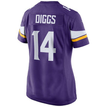 Load image into Gallery viewer, Stefon Diggs Minnesota Vikings Women's Game Jersey - Purple 2018/2019