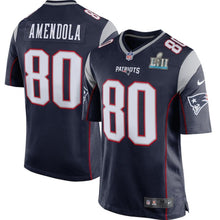 Load image into Gallery viewer, Danny Amendola New England Patriots Navy Super Bowl LII Bound Game Jersey 2019