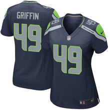 Load image into Gallery viewer, Shaquem Griffin Seattle Seahawks Women's Draft Pick Game Jersey – Navy 2018/2019