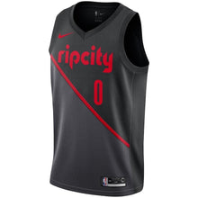 Load image into Gallery viewer, Damian Lillard Portland Trail Blazers Black Swingman City Edition Jersey 2018 - 2019