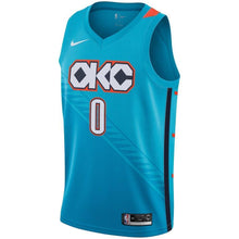 Load image into Gallery viewer, Russell Westbrook Oklahoma City Thunder Turquoise Swingman City Edition Jersey 2018 - 2019