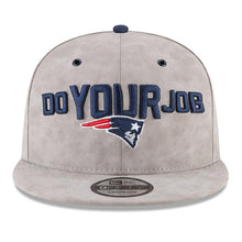 Load image into Gallery viewer, New Era New England Patriots Gray 2018 NFL Draft Spotlight Premium 9FIFTY Snapback Adjustable Hat