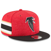 Load image into Gallery viewer, New Era Atlanta Falcons Red/Black 2018 NFL Sideline Home Historic Official 9FIFTY Snapback Adjustable Hat