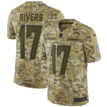 Load image into Gallery viewer, Los Angeles Chargers Philip Rivers Camo Jersey 2018 - 2019