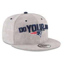 Load image into Gallery viewer, New Era New England Patriots Gray 2018 NFL Draft Spotlight Premium 9FIFTY Snapback Adjustable Hat