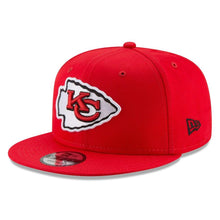 Load image into Gallery viewer, New Era Kansas City Chiefs Red Basic 9FIFTY Adjustable Snapback Hat