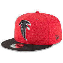 Load image into Gallery viewer, New Era Atlanta Falcons Red/Black 2018 NFL Sideline Home Historic Official 9FIFTY Snapback Adjustable Hat